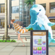 Just takin’ my dead boyfriend for a walk inside an inflatable dolphin. Nothin’ to see here.